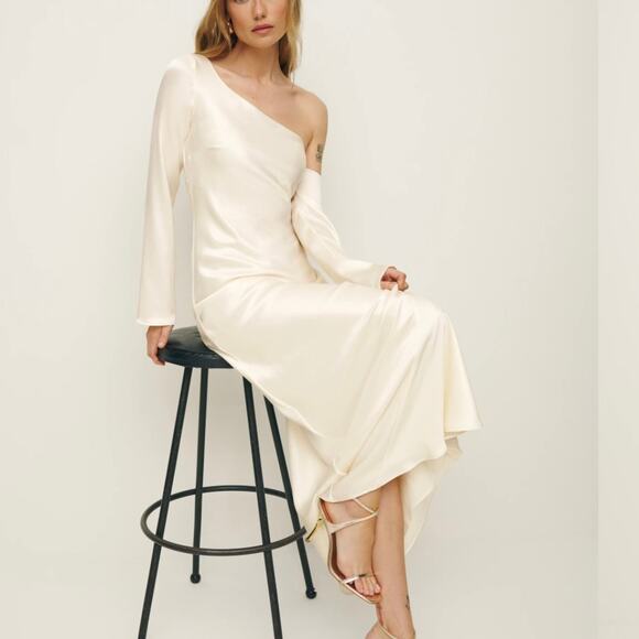 Reformation Agustina Satin Dress - Picture 1 of 6